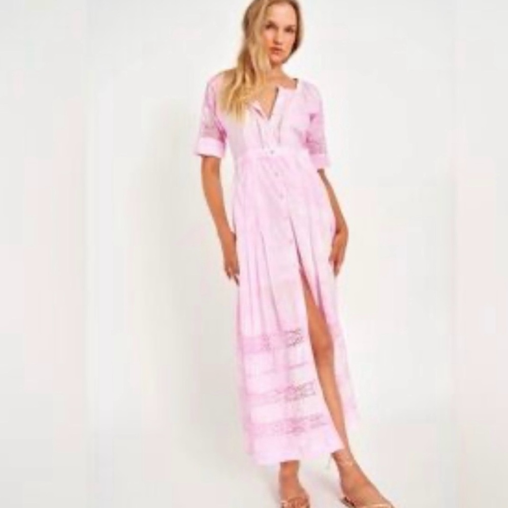 LoveShackFancy Pink Maxi Dress